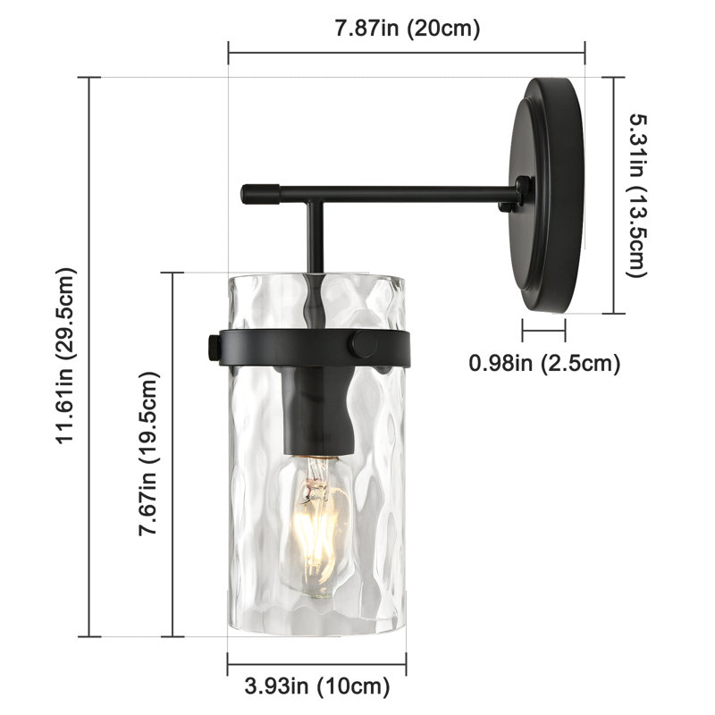 Mercer41 Levona 1 Light Bathroom Wall Sconce & Reviews | Wayfair